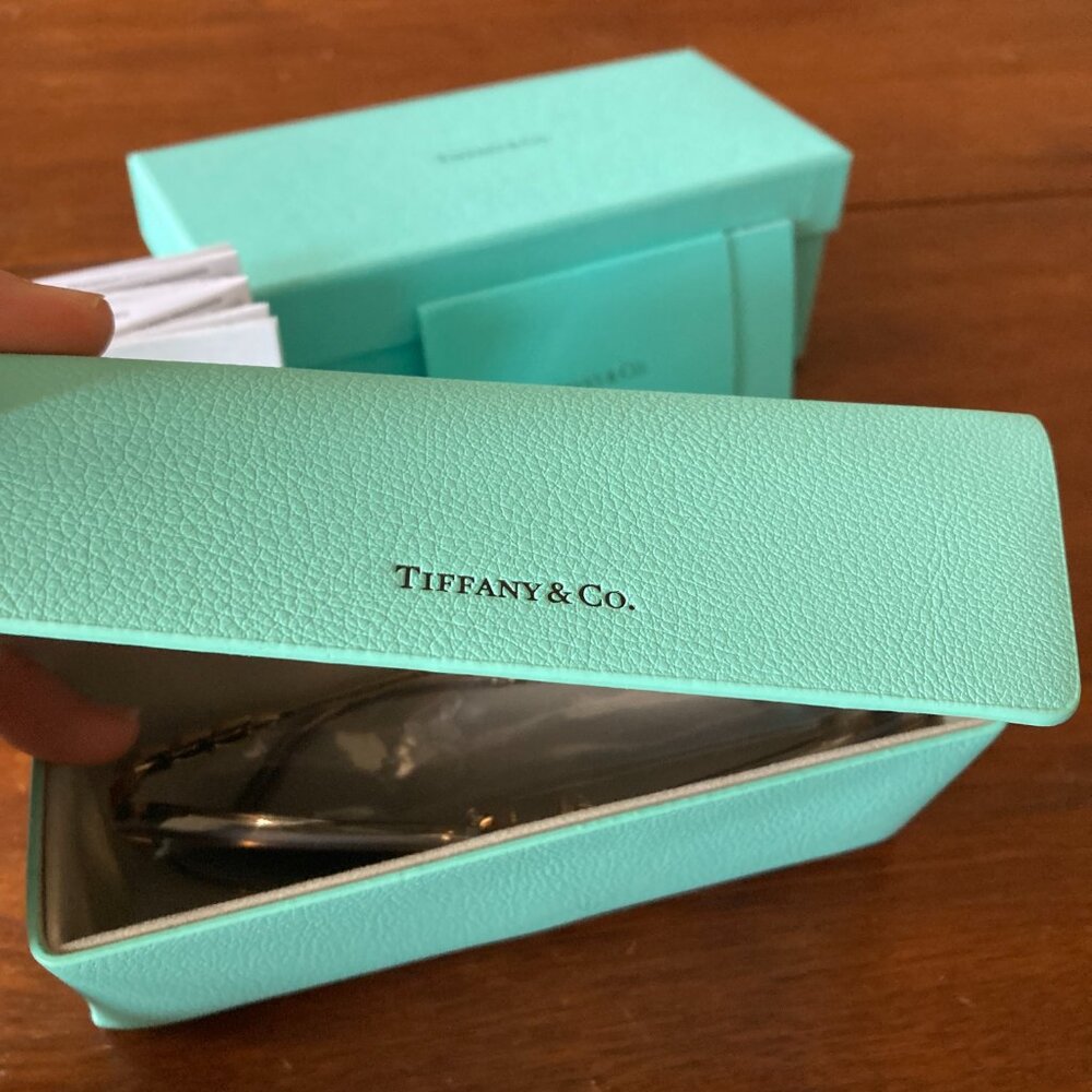 Tiffany & Co. TF4189 Sunglasses, Satin Champagne Gradient, Cat Eye, NWT - Picture 5 of 5